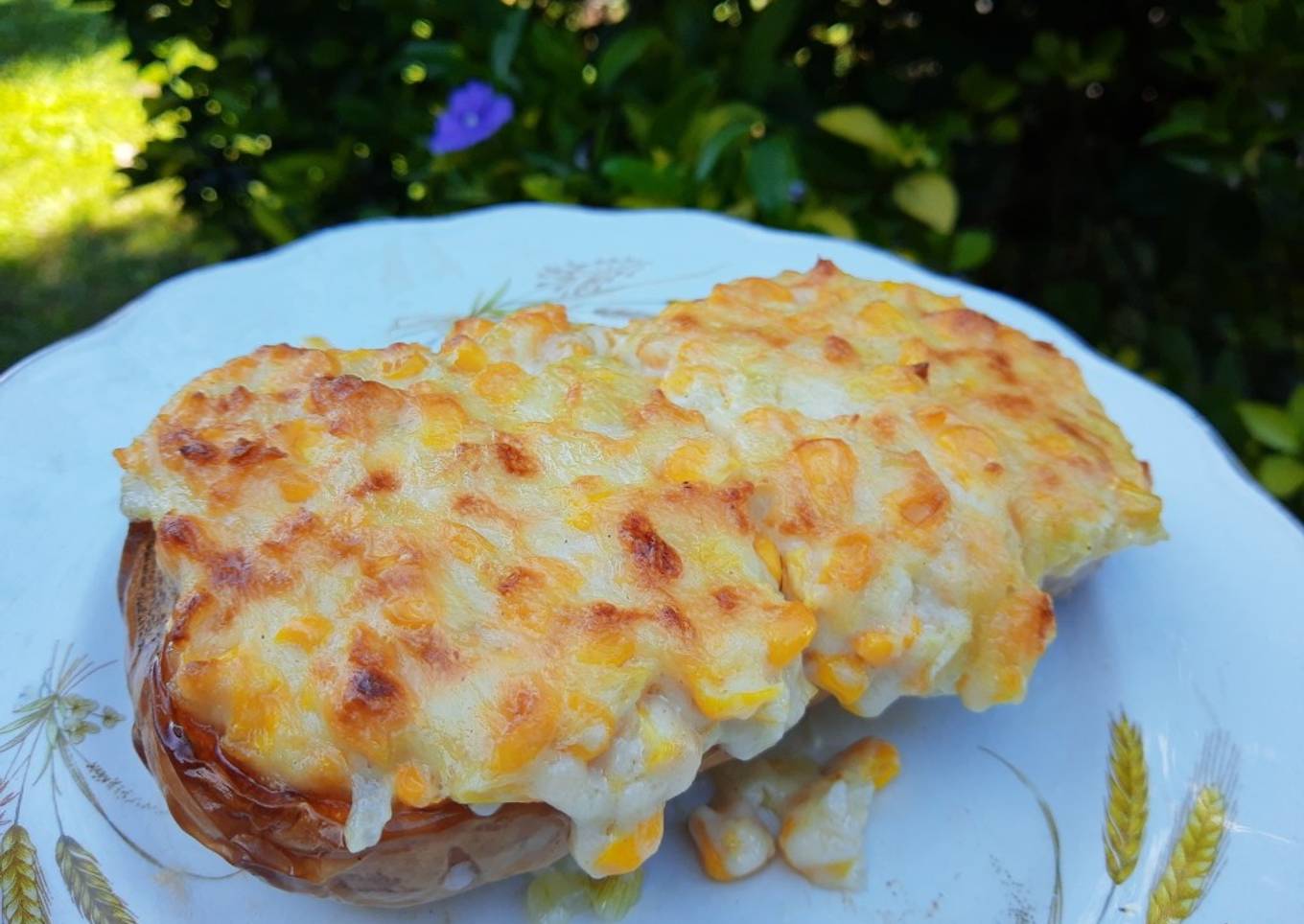 Calabacita y salsa con choclo