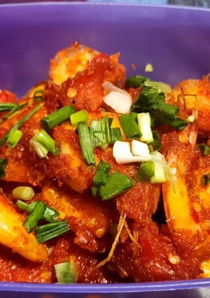 Foto resep Udang Bumbu Balado ala Cha