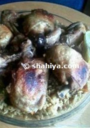 A picture of Chicken Makboos.