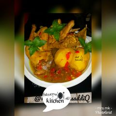 Chicken and irish potatoes pepper soup A picture of Chicken and irish potatoes pepper soup.