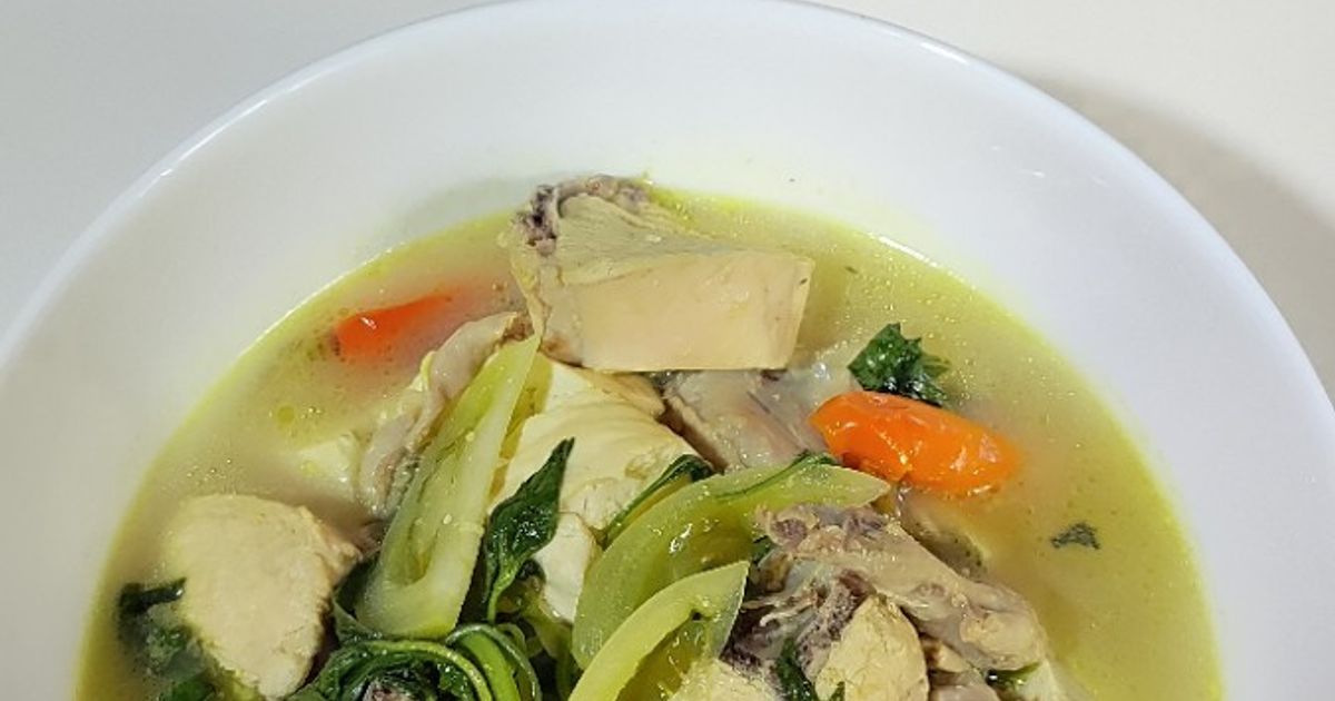 Sup ayam kemangi mix tahu