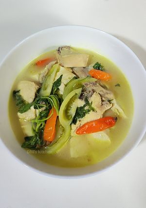 Foto resep Sup ayam kemangi mix tahu