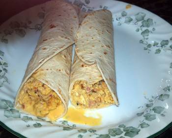 Popular Recipe Bachelor Breakfast Burrito Home Style