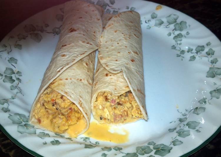 Easiest Way to Make Any-night-of-the-week Bachelor Breakfast Burrito