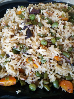 A picture of Vegetable pulao/pilau.