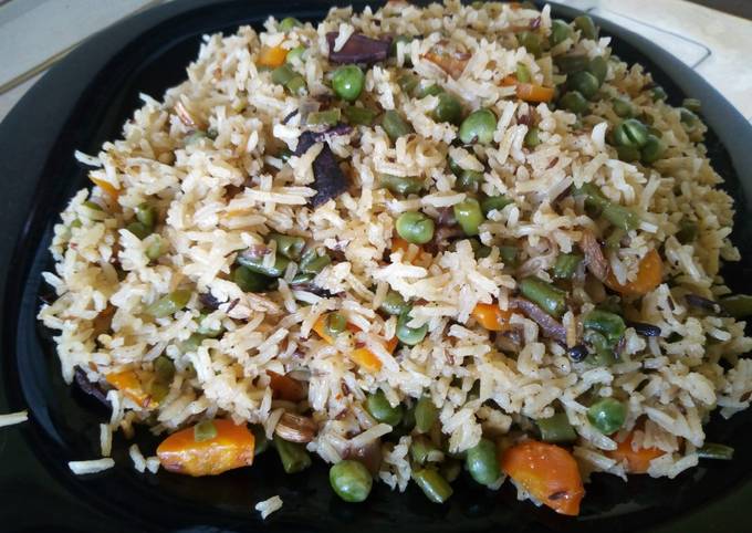 Vegetable pulao/pilau