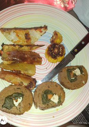 Una foto de Matambre relleno vegano