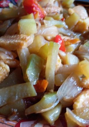Foto resep Tumis jagung muda & waluh