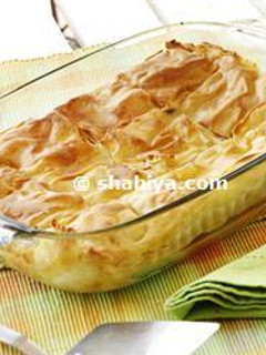 A picture of Soubeureg- Armenian Cheese Pastry.