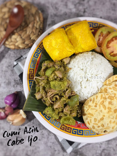 Foto resep Cumi asin cabe ijo - menu olahan cumi