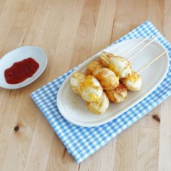 A picture of Fried Quail Eggs☆ street food.