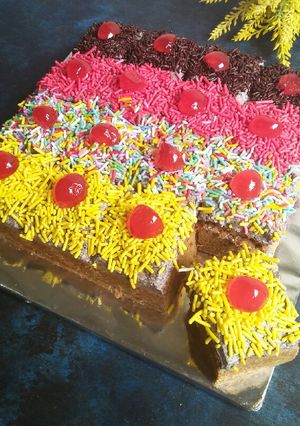 Foto resep Cake Potong (Bolu Moka Mesis)