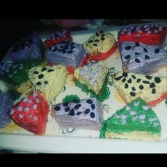 A picture of Mix fruit cake.