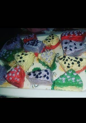 A picture of Mix fruit cake.