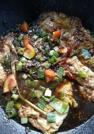 Foto resep Telor ceplok masak kecap pedas