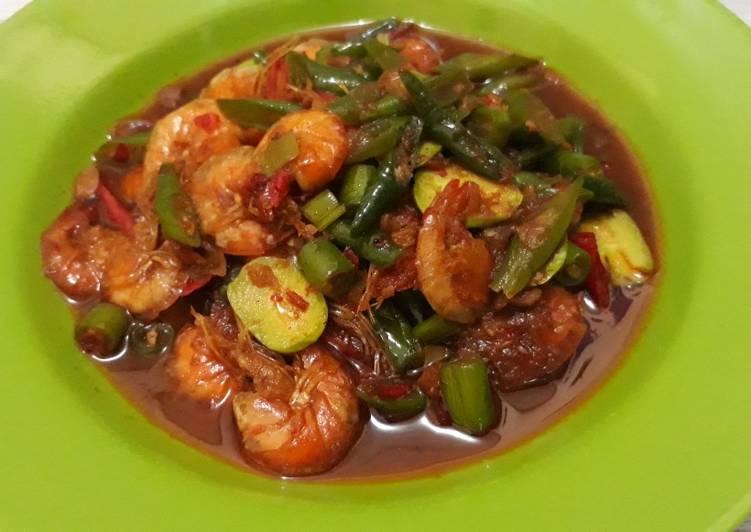 Udang Buncis Bumbu Tauco