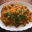 Arroz meloso de cerdo en olla Cookeo
