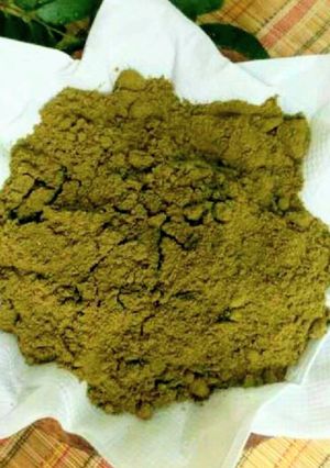 A picture of Karivepaku Podi (Curry Leaves Powder).