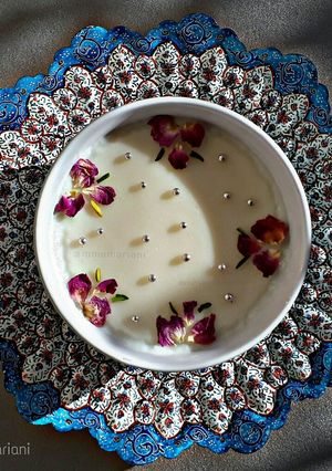 عکسی از دستور فرنی با آرد برنج