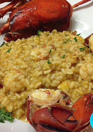 Una foto de Arroz con bogavante