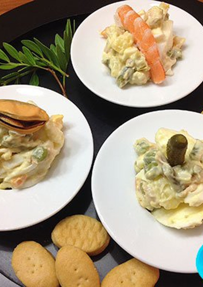 Una foto de Tapas de ensaladilla