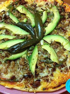 Una foto de Pizza mexicana