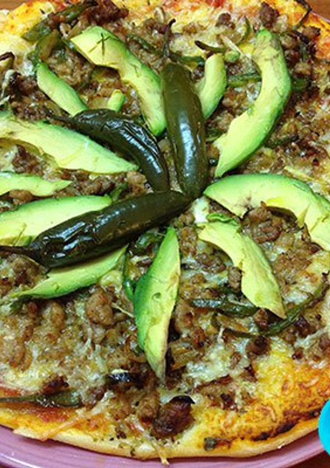 Una foto de Pizza mexicana