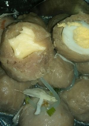 Foto resep Bakso isi Keju Telur Puyuh