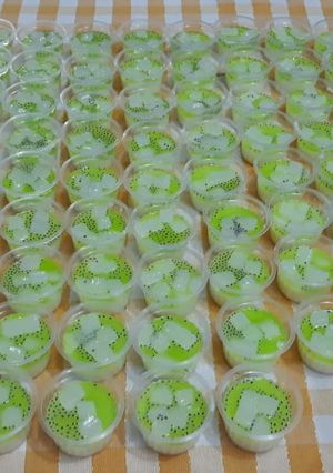 Foto resep Milky Puding Melon Selasih
