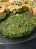 Hamburguesas de garbanzos con espinaca