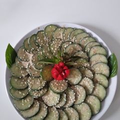 A picture of Cucumber salad.