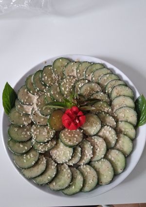 A picture of Cucumber salad.