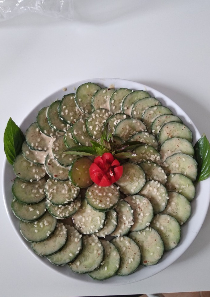 A picture of Cucumber salad.