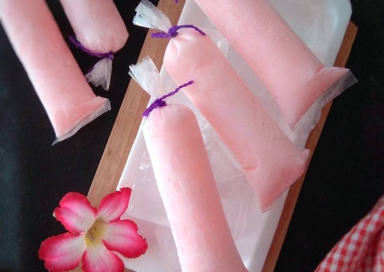Resep Es Pinky Susu Jelly | Cara Buat Es Pinky Susu Jelly Yang Sedap