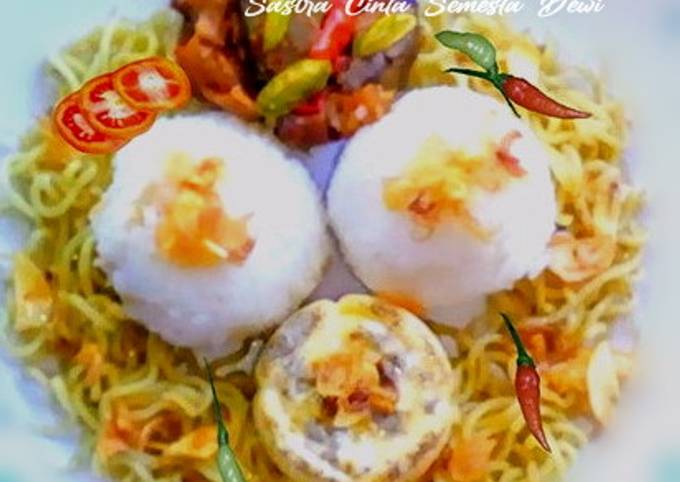 Resep Nasi Rames oleh Sastra Cinta Semesta Dewi - Cookpad