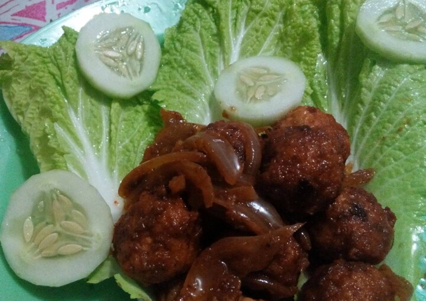 Bola-bola ayam balado