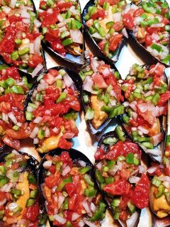 Una foto de Mejillones a la vinagreta