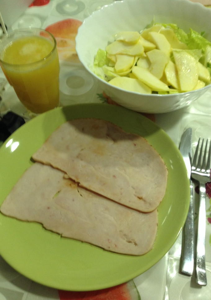 Una foto de Cena ligera menú