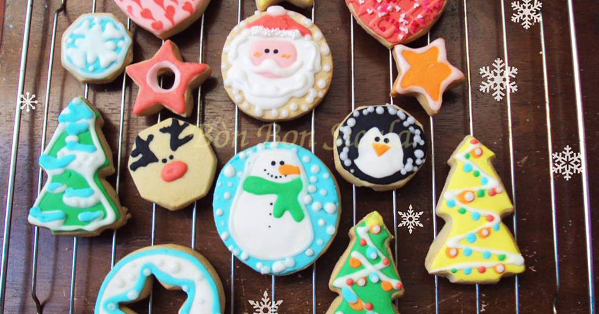 Cách Làm Món Bánh Quy Đường Giáng Sinh Christmas Cookies của Bòn ...