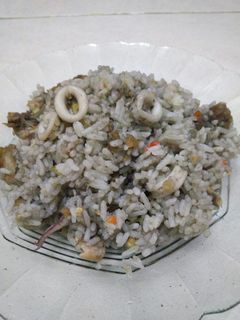 Foto resep Nasi goreng cumi hitam