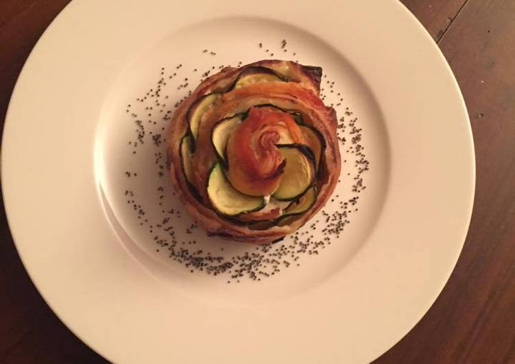 Roselline salmone e zucchine