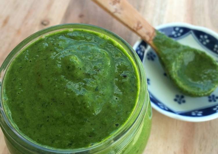 Thermomix spinach and anchovy relish