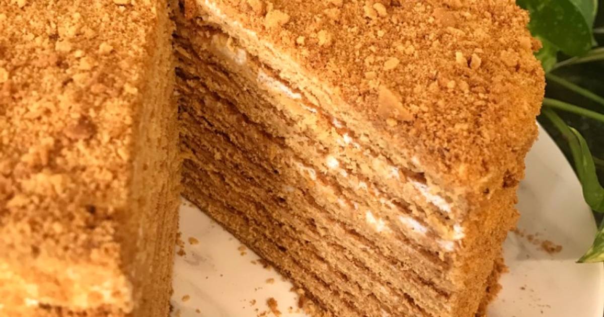 Торт Чудо медовый рецепт с фото пошагово | Рецепт | Идеи для блюд, Торт, Медовый торт