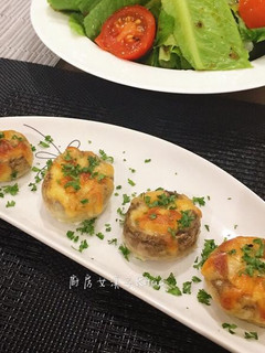 焗烤蘑菇蛋 的食譜成品照片