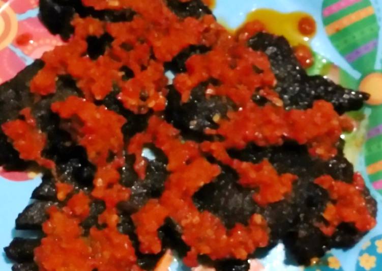 Goreng dendeng balado