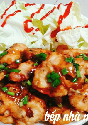 Hình của món Cá sauce mặn ngọt.