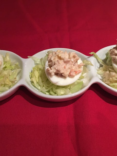 Una foto de Huevos rellenos