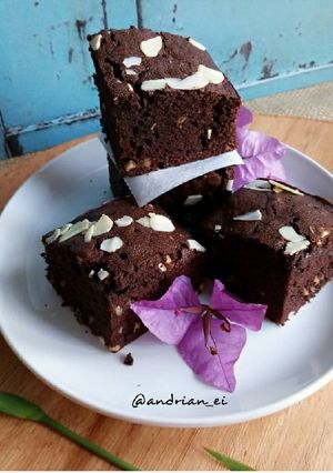 Foto resep Brownies Panggang Putih Telur (Tanpa Pengembang)