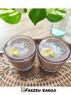 عکسی از دستور معجون موز 🍌و آووکادو 🥑