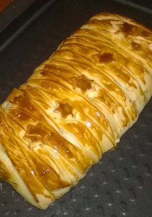 Une photo de Tresse feuilletée Poireau Saumon